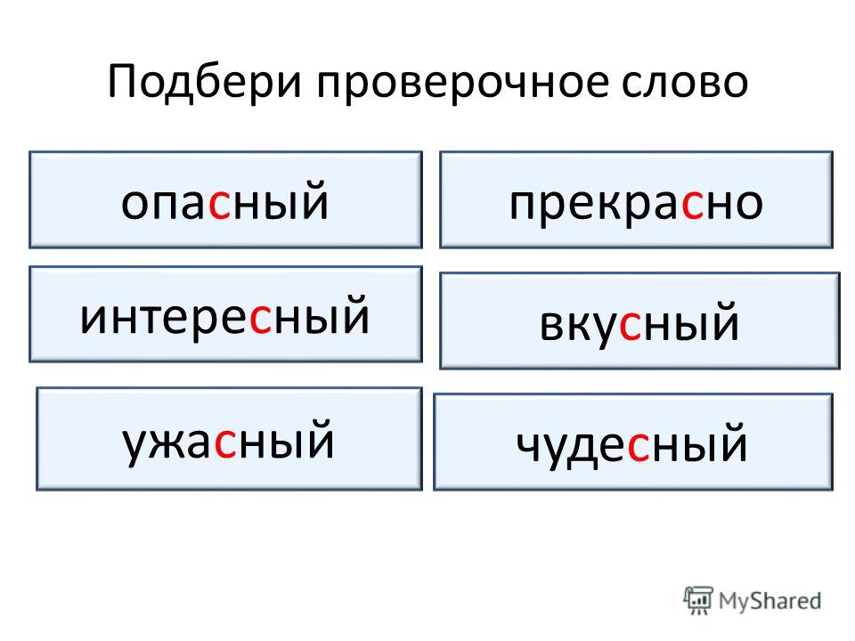 Проверочное слово к слову прекрасный