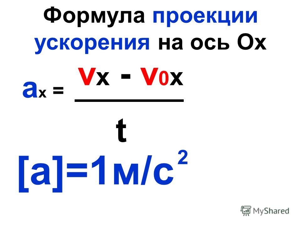 Формула проекции тела от времени. Формула проекции. Формула ускорения. Проекция ускорения на ось ох формула. Формула проекти ускорения.