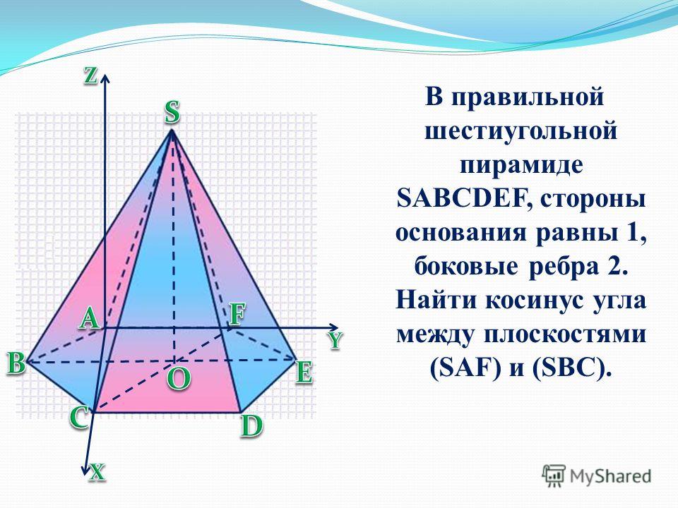 Сторона основания шестиугольной пирамиды равна 22. Правильная шестиугольная пирамида SABCDEF. Правильная 6 угольная пирамида. В правильной шестиугольной пирамиде SABCDEF стороны основания равны 1. Основания призм и пирамид.