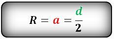 Формула радиуса описанной окружности правильного многоугольника