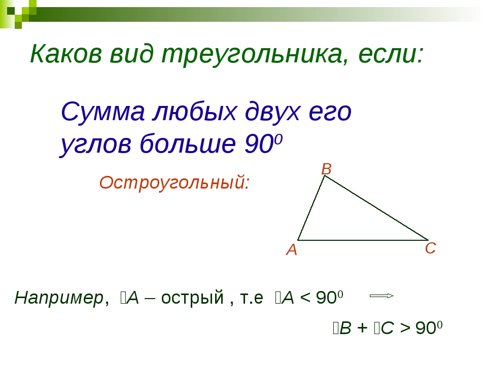 Длина каждой стороны треугольника меньше суммы