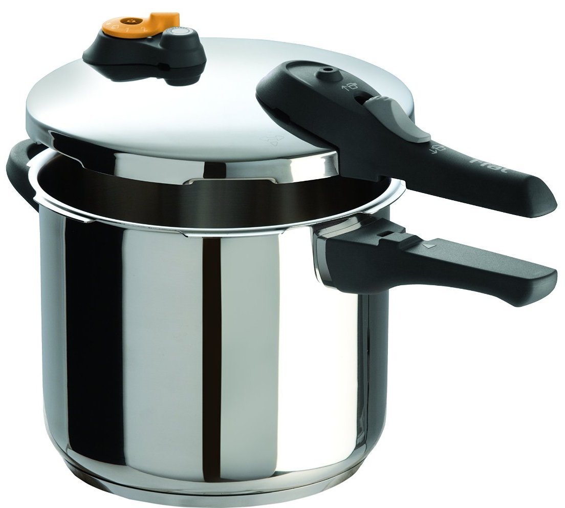 T-fal P25107 Stainless Steel Dishwasher Safe PTFE PFOA and Cadmium Free 10 / 15-PSI Pressure Cooker