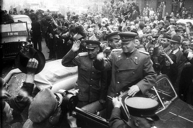Освобождение Праги войсками генерала Конева.