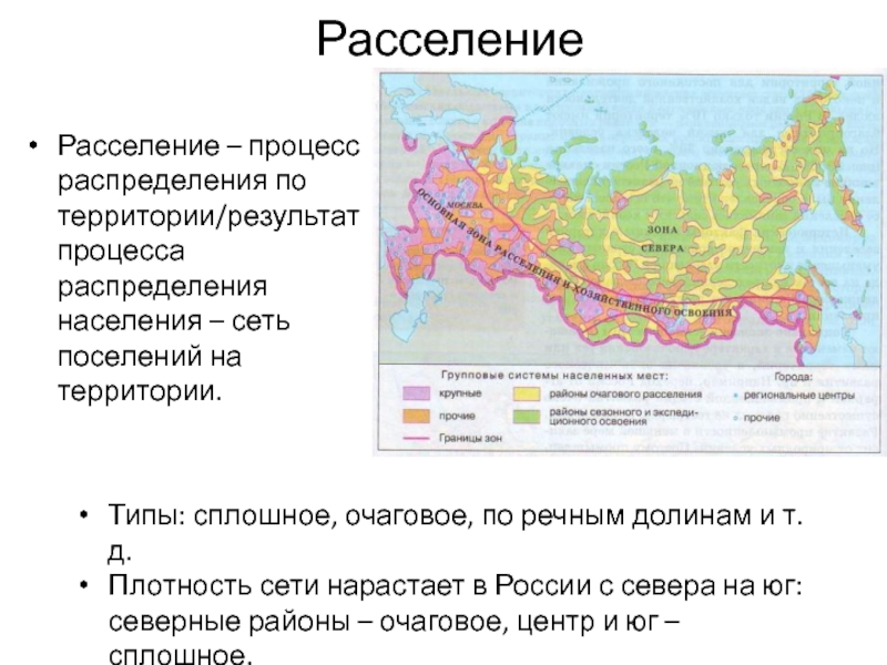 Основная полоса расселения россии регионы